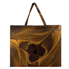 Fractal Design Background Pattern Zipper Large Tote Bag by Wegoenart