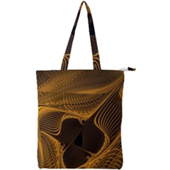 Fractal Design Background Pattern Double Zip Up Tote Bag by Wegoenart