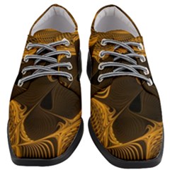 Fractal Design Background Pattern Women Heeled Oxford Shoes