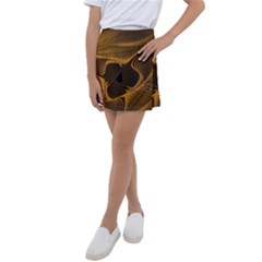 Fractal Design Background Pattern Kids  Tennis Skirt