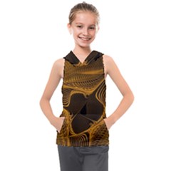 Fractal Design Background Pattern Kids  Sleeveless Hoodie