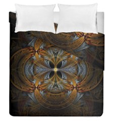 Fractal Art Abstract Pattern Duvet Cover Double Side (queen Size)