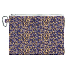 Spiral Pattern Texture Fractal Canvas Cosmetic Bag (xl)