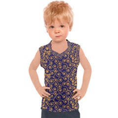 Spiral Pattern Texture Fractal Kids  Sport Tank Top