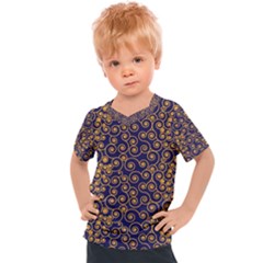 Spiral Pattern Texture Fractal Kids  Sports Tee