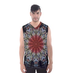 Fractal Floral Fantasy Flower Men s Basketball Tank Top by Wegoenart