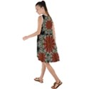 Fractal Floral Fantasy Flower Frill Swing Dress View2