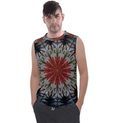 Fractal Floral Fantasy Flower Men s Regular Tank Top