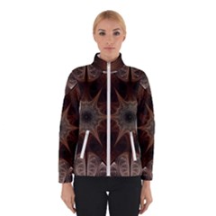 Fractal Abstract Star Pattern Winter Jacket by Wegoenart