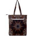 Fractal Abstract Star Pattern Double Zip Up Tote Bag View2