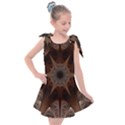 Fractal Abstract Star Pattern Kids  Tie Up Tunic Dress View1