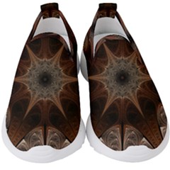 Fractal Abstract Star Pattern Kids  Slip On Sneakers by Wegoenart