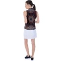 Fractal Abstract Star Pattern Women s Sleeveless Polo Tee View2