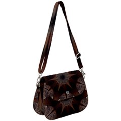 Fractal Abstract Star Pattern Saddle Handbag