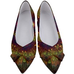 Art Abstract Fractal Pattern Women s Bow Heels