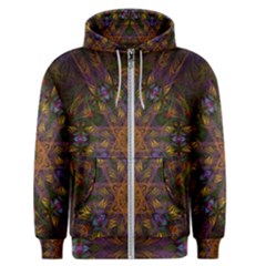 Fractal Abstract Background Pattern Men s Zipper Hoodie