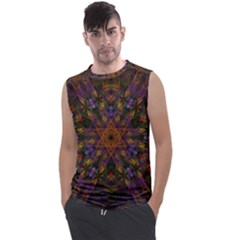 Fractal Abstract Background Pattern Men s Regular Tank Top