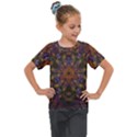 Fractal Abstract Background Pattern Kids  Mesh Piece Tee View1