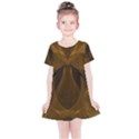 Fractal Design Background Pattern Kids  Simple Cotton Dress View1