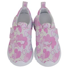 Valentine Background Hearts Bokeh Kids  Velcro No Lace Shoes by Nexatart