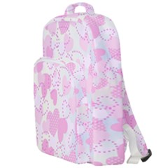 Valentine Background Hearts Bokeh Double Compartment Backpack by Nexatart