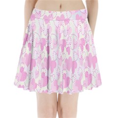 Valentine Background Hearts Bokeh Pleated Mini Skirt by Nexatart