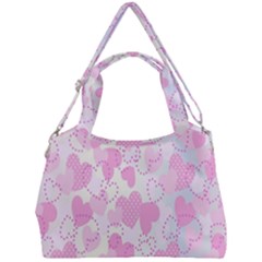 Valentine Background Hearts Bokeh Double Compartment Shoulder Bag by Nexatart