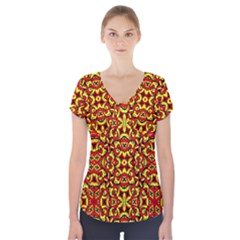 Rby-c-5-2 Short Sleeve Front Detail Top by ArtworkByPatrick