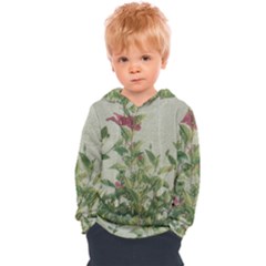 Botanical Vintage Style Motif Artwork 2 Kids  Overhead Hoodie by dflcprintsclothing