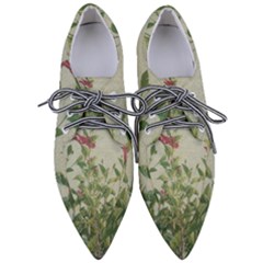 Botanical Vintage Style Motif Artwork 2 Women s Pointed Oxford Shoes by dflcprintsclothing