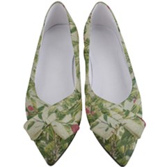 Botanical Vintage Style Motif Artwork 2 Women s Bow Heels by dflcprintsclothing