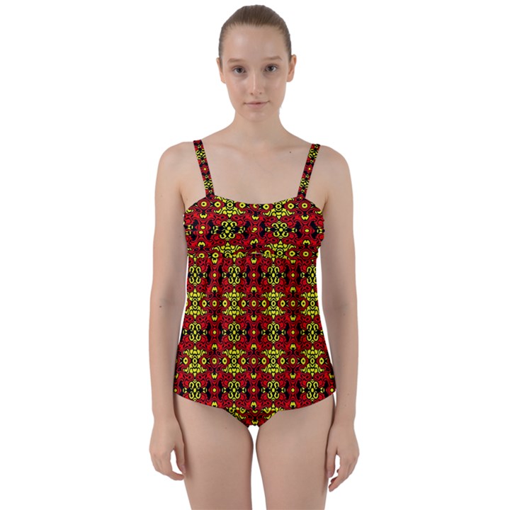 RBY-C-5-3 Twist Front Tankini Set