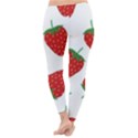 Seamless Pattern Fresh Strawberry Classic Winter Leggings View4