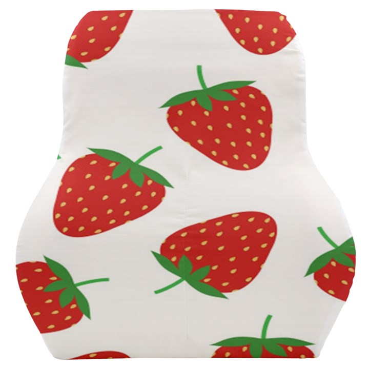 Seamless Pattern Fresh Strawberry Car Seat Back Cushion 