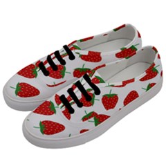 Seamless Pattern Fresh Strawberry Men s Classic Low Top Sneakers by Wegoenart