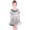 Cute Cats Seamless Pattern Kids  Simple Cotton Dress View1