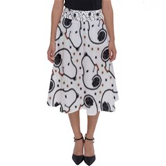 Dog Pattern Perfect Length Midi Skirt by Wegoenart