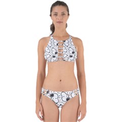 Dog Pattern Perfectly Cut Out Bikini Set by Wegoenart