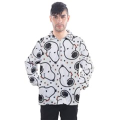 Dog Pattern Men s Half Zip Pullover by Wegoenart