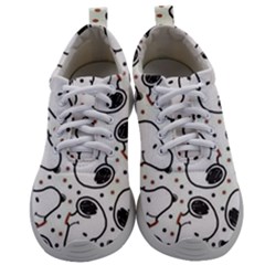 Dog Pattern Mens Athletic Shoes by Wegoenart