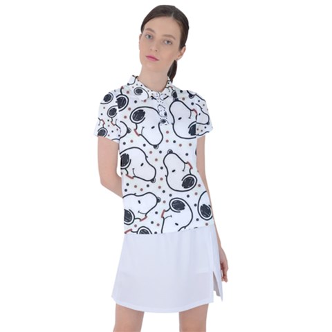 Dog Pattern Women s Polo Tee by Wegoenart