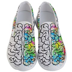 Brain Mind Psychology Idea Drawing Men s Lightweight Slip Ons by Wegoenart