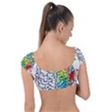 Brain Mind Psychology Idea Drawing Cap Sleeve Ring Bikini Top View2