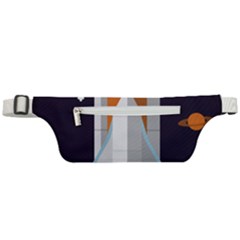 Rocket Space Universe Spaceship Active Waist Bag by Wegoenart