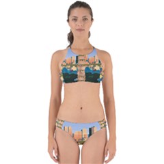 City Buildings Urban Dawn Perfectly Cut Out Bikini Set by Wegoenart