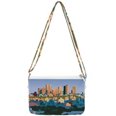 City Buildings Urban Dawn Double Gusset Crossbody Bag