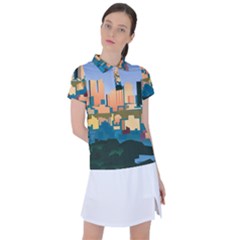 City Buildings Urban Dawn Women s Polo Tee