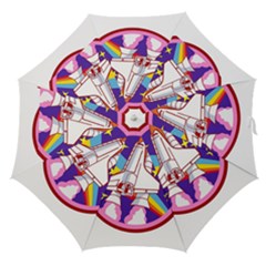 Pink Rainbow Rocket Straight Umbrellas