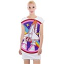 Pink Rainbow Rocket Cap Sleeve Bodycon Dress View1