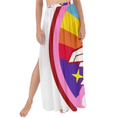 Pink Rainbow Rocket Maxi Chiffon Tie-up Sarong by Wegoenart